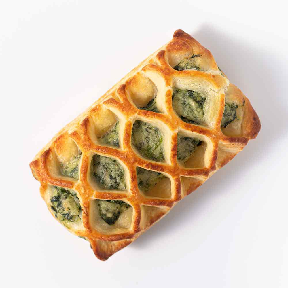 Spinach Bistro — golden puff pastry with sautéed spinach and ricotta